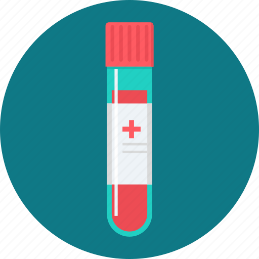 Blood Sample Chemistry Flask Lab Sample Test Tube Icon