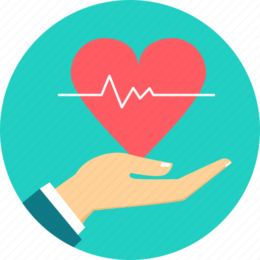 Heart, pulse, beat, gesture, give, hand, love icon - Download on Iconfinder