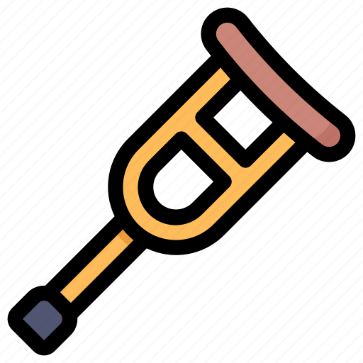 Crutches, health, fitness, gym, exercise, emergency, medical icon - Download on Iconfinder