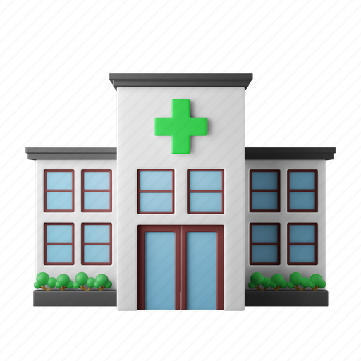Hospital, building, medical, clinic 3D illustration - Download on Iconfinder