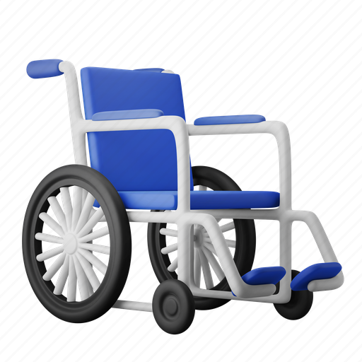Disability, handicap, patient, wheelchair, injury 3D illustration - Download on Iconfinder