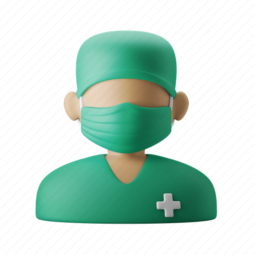 Surgeon, doctor, physician, operation, avatar 3D illustration - Download on Iconfinder
