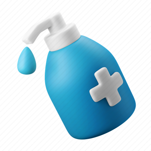 Sanitizer, soap, pump bottle, wash, hygiene 3D illustration - Download on Iconfinder