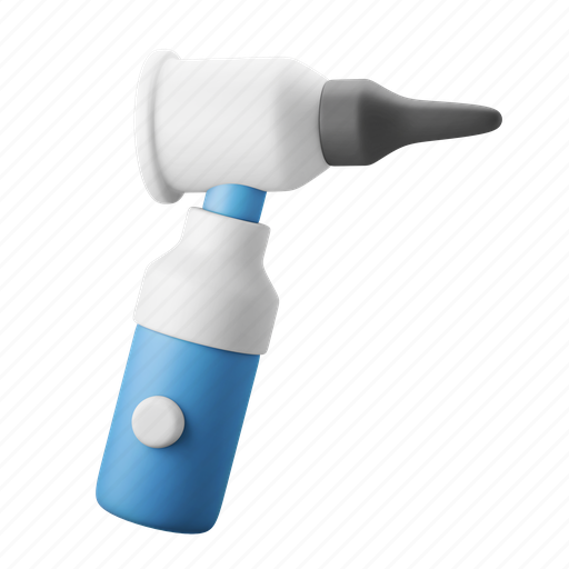 Otoscope, ear, medical, deaf, equipment 3D illustration - Download on Iconfinder