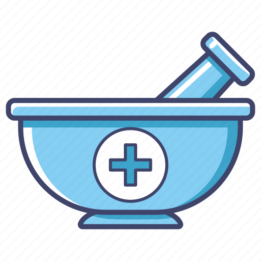 Medical, grinding, medicine bowl, mortar and pestle, pharmacy tool, pill crusher, pharmacist icon - Download on Iconfinder
