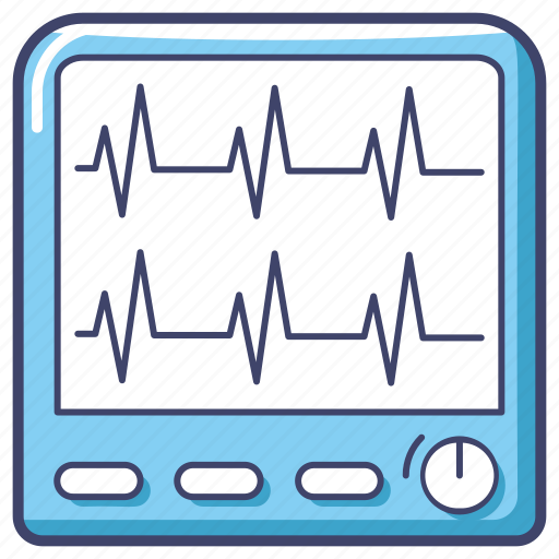 Medical, healthcare, ecg, ecg monitor, ecg machine, cardiogram, pulse icon - Download on Iconfinder