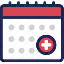 calendar, date, day, event, medical, schedule, treatment 