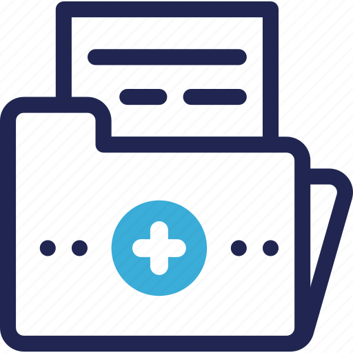 Clinic, data, folder, hospital, medical, record icon - Download on Iconfinder