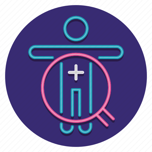 Human, magnifier, search, symptoms icon - Download on Iconfinder