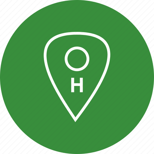 Hospital, hospital location, hospital pin icon - Download on Iconfinder