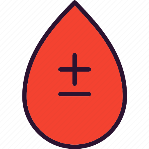 Positive, blood group, negative, blood icon - Download on Iconfinder