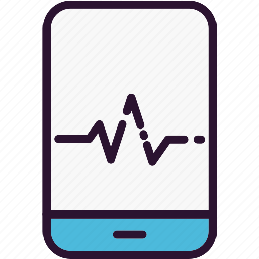 Pulse, mobile app, medical, pulse rate icon - Download on Iconfinder