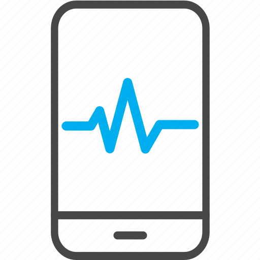 Medical, pulse rate, pulse, mobile app icon - Download on Iconfinder
