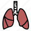 asthma, body, human, lung, organ, respiration 