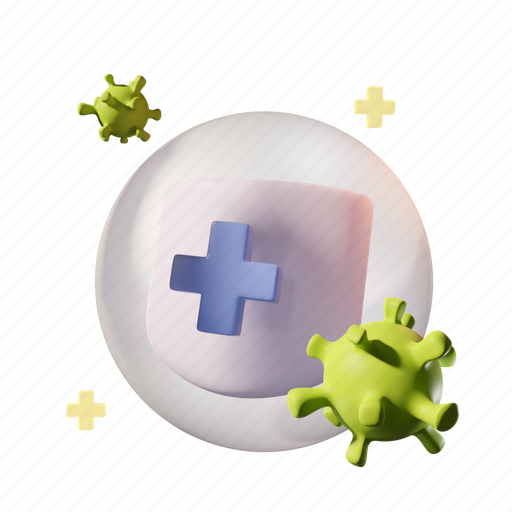 Protection, health, shield, hospital, healthcare 3D illustration - Download on Iconfinder