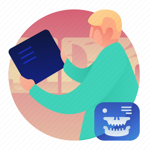 Dental, dentist, man, medical, scan icon - Download on Iconfinder
