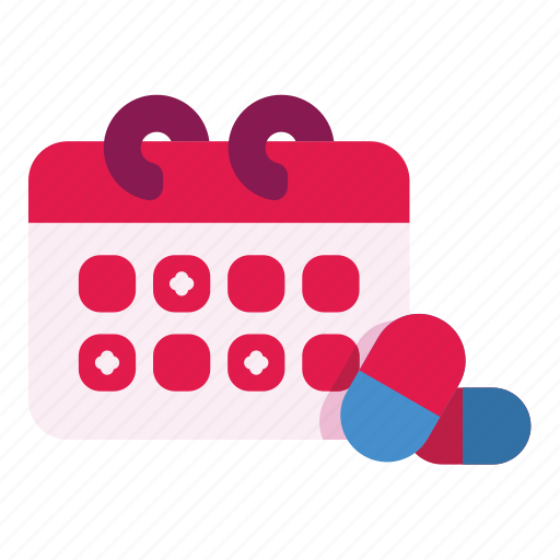 Pill, drug, date, time, calendar, schedule icon - Download on Iconfinder
