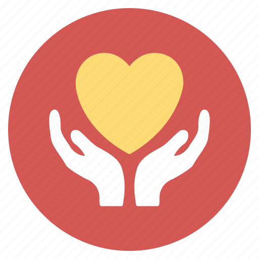 Charity, hand, heart care, help, hope, love, medical icon - Download on Iconfinder