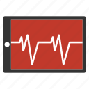cardiogram, chart, heartbeat, medical graph, ekg, pulse, analytics