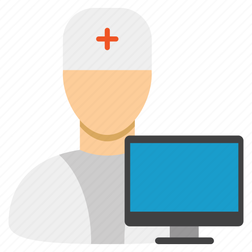 Medical, computer doctor, healthcare, monitor, screen, stethoscope, web medicine icon - Download on Iconfinder