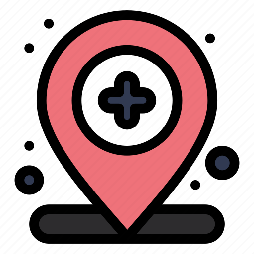 Hospital, location, map, medical icon - Download on Iconfinder