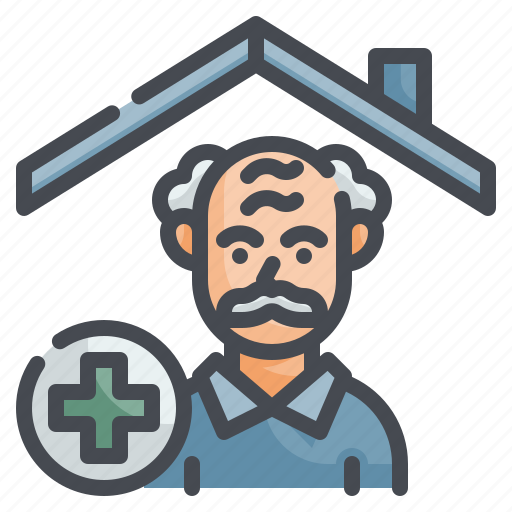 Home, healthcare, nursing, elderly, shelter icon - Download on Iconfinder