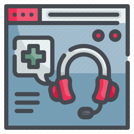 Online, service, consulting, support, headphones icon - Download on Iconfinder