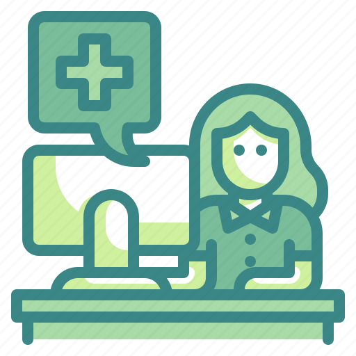 Reception, hospital, clinic, receptionist, pharmacy icon - Download on Iconfinder
