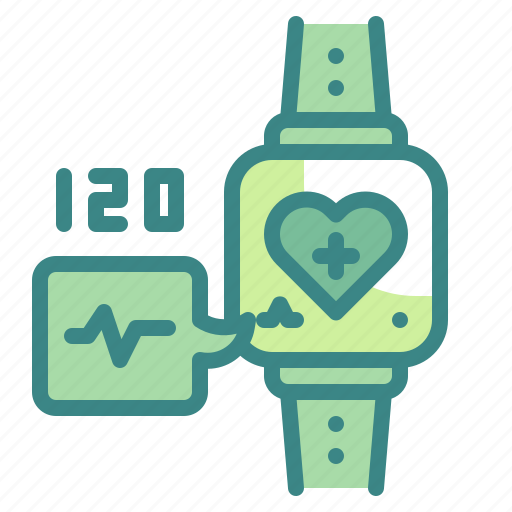 Smartwatch, wristwatch, heart, rate, watch icon - Download on Iconfinder