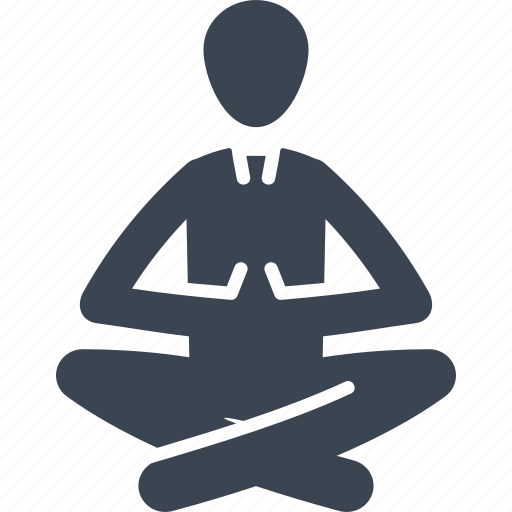 Meditating, meditation, yoga icon - Download on Iconfinder