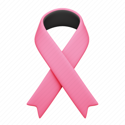 Awareness, ribbon, cancer, care 3D illustration - Download on Iconfinder