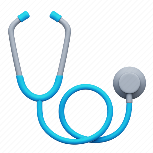 Stethoscope, doctor, medicine, medical, hospital 3D illustration - Download on Iconfinder