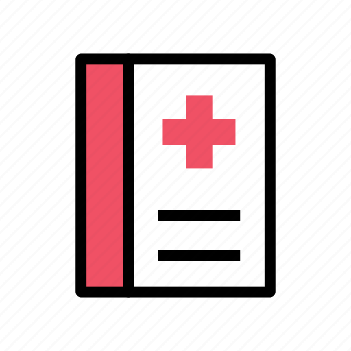 Book, health, medical, emergency, healthcare, hospital, patient book icon - Download on Iconfinder