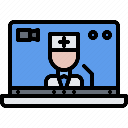 Consultation, doctor, equipment, medical, medicine, online, technology icon - Download on Iconfinder