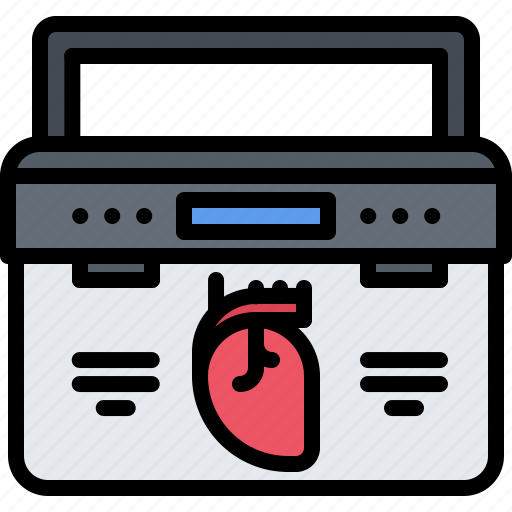 Case, equipment, heart, medical, medicine, organ, technology icon - Download on Iconfinder