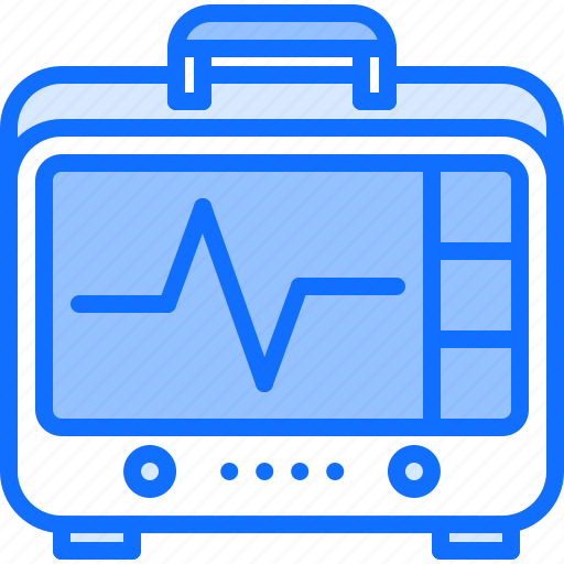Cardiogram, equipment, heart, medical, medicine, monitor, technology icon - Download on Iconfinder
