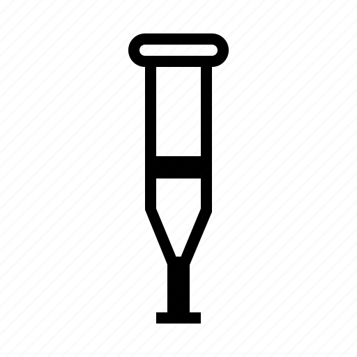 Crutch, crutches, injury, medical, treatment icon - Download on Iconfinder
