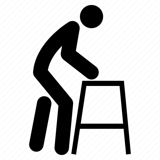 Disable, handicap, old, paralyze icon - Download on Iconfinder