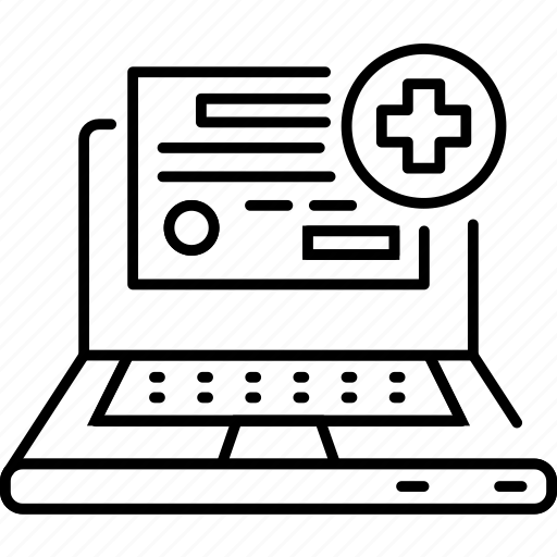 Medical, license, laptop icon - Download on Iconfinder