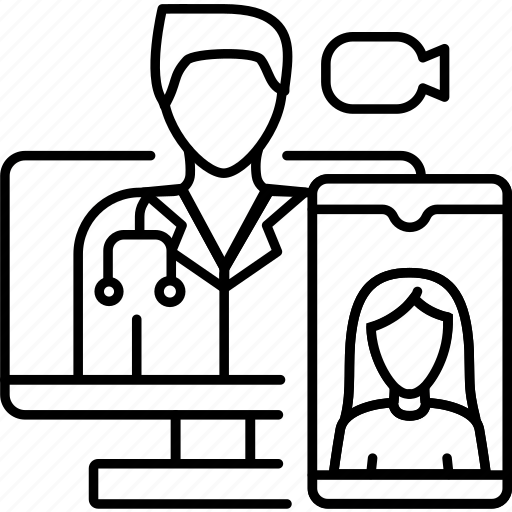 Video, consultation, ehealth, doctor icon - Download on Iconfinder