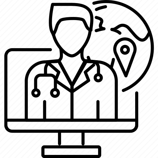 Remote, online, ehealth, doctor icon - Download on Iconfinder