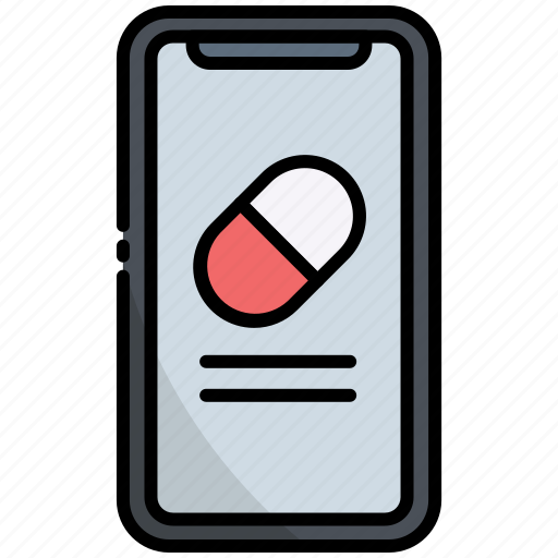 Smartphone, medicine, app, drug, healthcare, application, medical icon - Download on Iconfinder