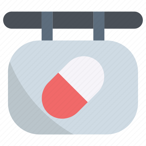 Signboard, medicine, pharmacy, drug, pills, tablet, capsule icon - Download on Iconfinder