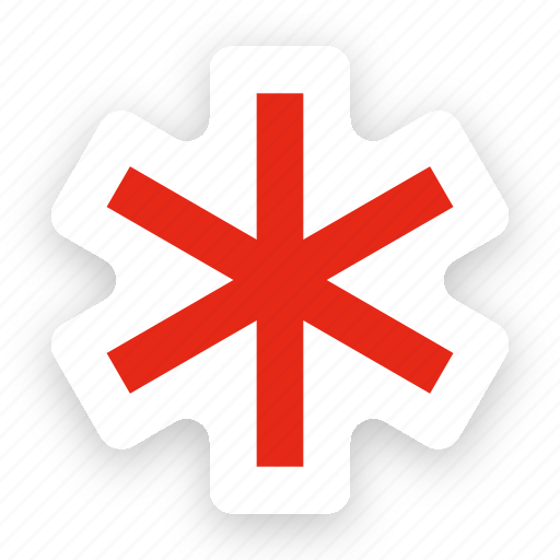 Star of life, asterix, medical sing icon - Download on Iconfinder