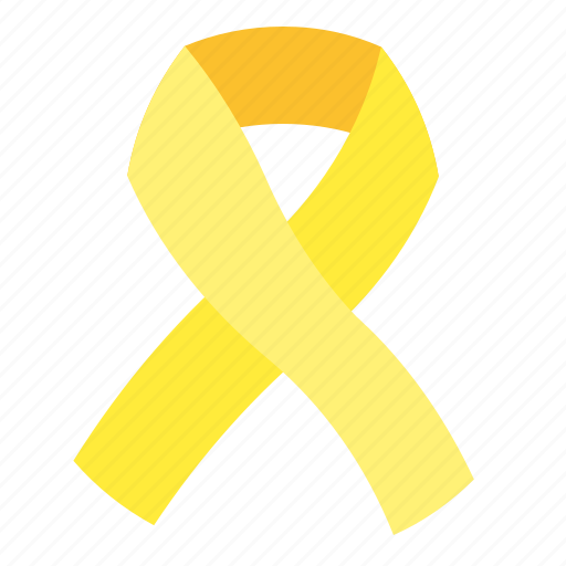 Endometriosis, care, ribbon, yellow icon - Download on Iconfinder