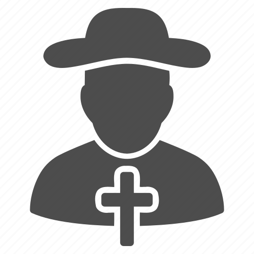 Priest, christian monk, church, cross, jesus, religion, religious icon - Download on Iconfinder