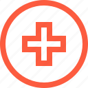 cross, logo, medical, medicine, organization, red, sign