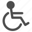 disabled, damaged, handicap, invalid person, patient parking, transportation, wheelchair 