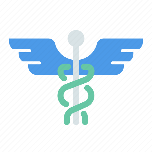 Caduceus, color, health, healthcare, medical, medicine icon - Download on Iconfinder