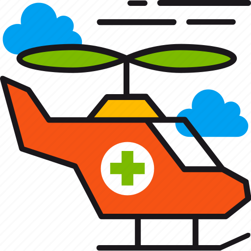 Emergency, helicopter, ambulance, deliver, fly, healthcare, urgent icon - Download on Iconfinder